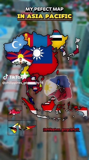 Perpektong Mapa ng Asya Pacific | Mapa ng Asya | Pilipinas | ASEAN | Tsina | Hapon