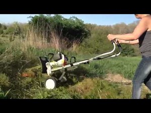 Stihl MM55 Yardboss with Line Attachment