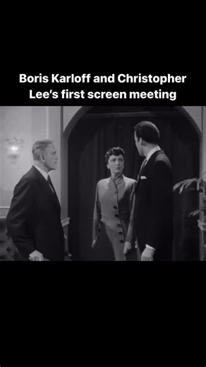 1.1K views · 2.1K reactions | To celebrate the arrival of Spooktober, here's the first time two horror icons met! Boris Karloff and Christopher Lee starred for the first time together in an episode of Karloff's British television detective series COLONEL MARCH OF SCOTLAND YARD | The Secret History Of Hollywood / Attaboy, Clarence | Facebook