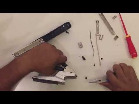 Disassembling a stapler