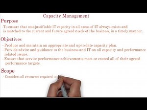 20. ITIL | Capacity Management process overview