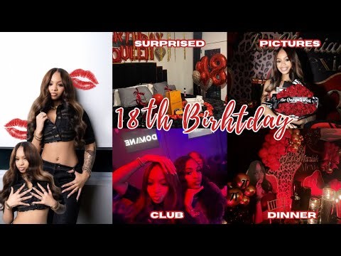 MY 18TH BIRTHDAY VLOG 💋| club, dinner, decorated room, photoshoot, friends || Ra’Mariah Alexia