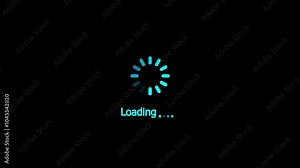 Circle loading animation. Progress bar , Waiting Spinning , Loading concept