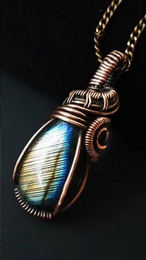 Tutorial on how to make a simple pendant with a teardrop cabochon.