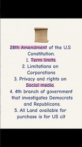 28th amendment of the U.S constitution. #usa #maga #california #jdvance