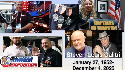 Moments that Matter at 2025 American Towman Exposition, Dedicated to our Founder Steven L. Calitri On this Episode of American Towman TV; we take you inside some of the key moments of the 2025 "American Towman Exposition" in Baltimore, MD where awards and accolades were handed out to Towing's Best and Brightest. Hear from 2025 American Wrecker Pageant Trophy Winner Mike Horan of Sterry Street Towing in Attleboro, MA and the "2025 Towman of the Year" Barbara Christensen of Intermountain Tow Servi
