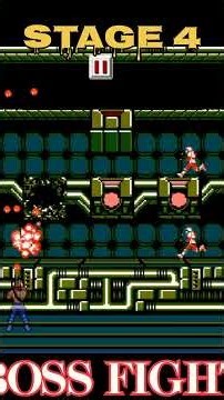 Contra Game 🔥 Sirf Boss Fight | All Stages #shorts #youtubeshorts #short