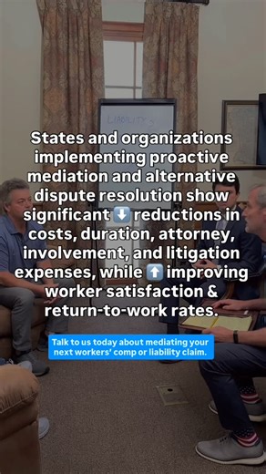 🧑‍🔬📄 The research is in! According to recent data from @workerscompresearch , early intervention ADR programs deliver measurably superior outcomes compared to traditional workers comp systems. Want to see how mediation can save you time, money, and headaches? We’re a click away. Let’s talk. #workerscompensation #alternativedisputeresolution #workerscomp #louisianaworkerscomp | Prism Group