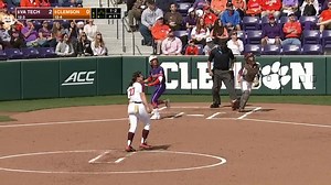 31K views · 440 reactions | What a catch! Virginia Tech Softball's left fielder Kelsey Brown makes the sliding catch in foul territory against No. 9 Clemson. | Virginia Tech Athletics | Facebook