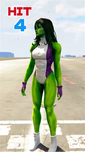 POWER TEST CHALLENGE RED HULK, SHE-HULK, VENOM, SPIDER-MAN AND (MUC) HULK #shorts ‪@nr8gaming‬