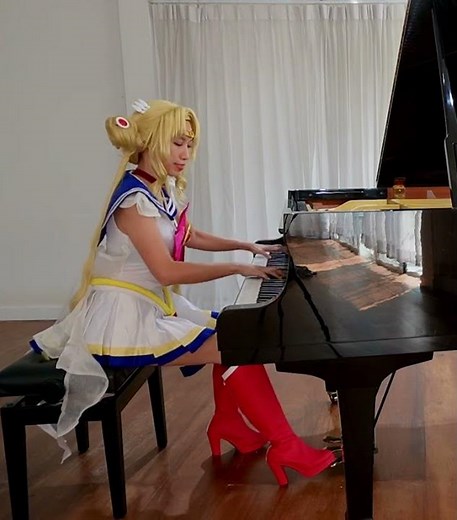 Sailor Moon🌙Moon Prism Power Make Up! 🎹Piano by Wongchant| Super Sailor Moon S cosplay