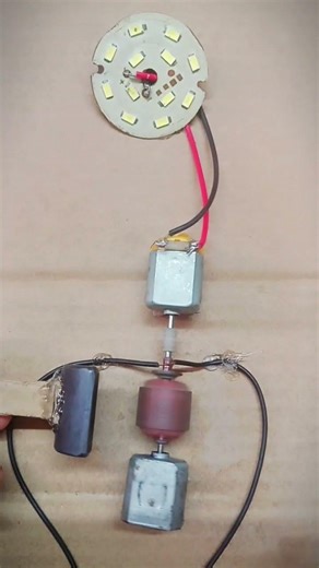 Open DC motor power generatior#dcmotor#project