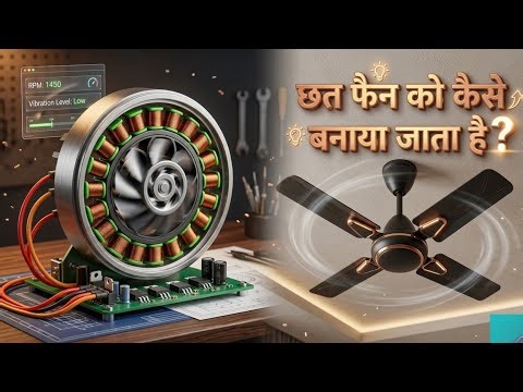 How Ceiling Fans are Made: Stator Winding & Assembly Process