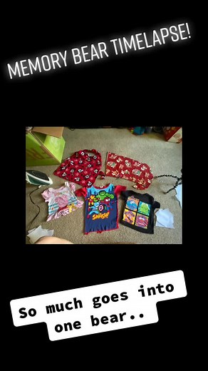 Memory bears are made from children’s clothing or clothing from someone who has passed! #craftersoftiktok #memorybear