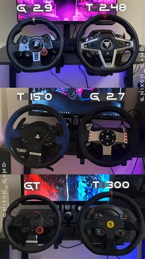 Logitech vs Thrustmaster #logitechg29 #thrustmastert248 #thrustmastert150 #logitechg27 #Logitechgt #thrustmastert300rs | Nixon Game World