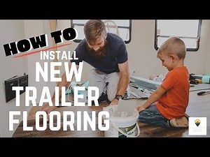 DIY. How to lay flooring in your trailer