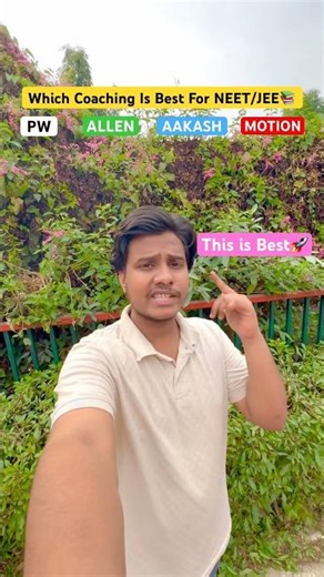 Best Coaching For JEE/ NEET☠️💯ll PW, ALLEN,AAKASH&MOTION😱 #allen#pw#aakash#youtubeshorts #jee#neet