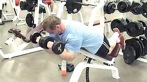 Tip: Incline Concentration Curl For a more effective concentration curl, use an incline bench and forcefully squeeze the dumbbells together. Contract extra hard at the top. by John Meadows #TnationVideo | Testosterone Nation