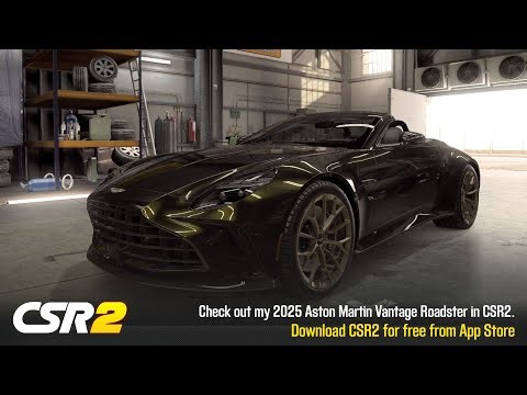 【CSR2】 Aston Martin Vantage Roadster 2025, Shift & tune for 7.07x special thanks eLGeZoOo
