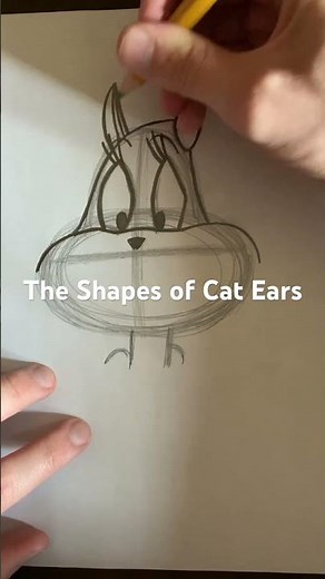 Drawing Simple Cat Ears #drawing #art #sketch #tipsandtricks #tutorial