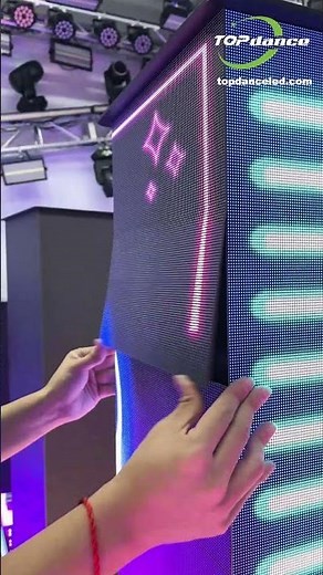 Cube LED Display: Front-access, HD visuals on wheels. Set up anywhere#SmallScreen#SmallDisplay