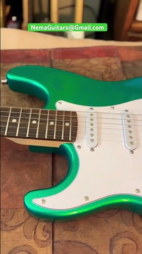 Green custom Nema model ST – 25 only $500! #stratocaster #customguitars NemaGuitars@Gmail.com