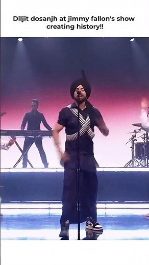 Diljit dosanjh at the great jimmy fallon's show #diljitdosanjh #punjabisong #bollywood #fypシ #viral