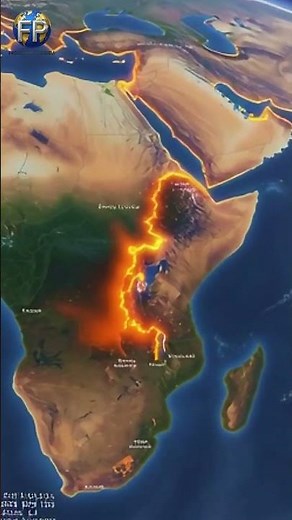 Africa is splitting in two, the new ocean is being born. Great Rift Valley.