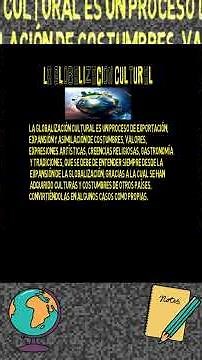 ¿Globalización Cultural? en 60 segundos 🌍🍔