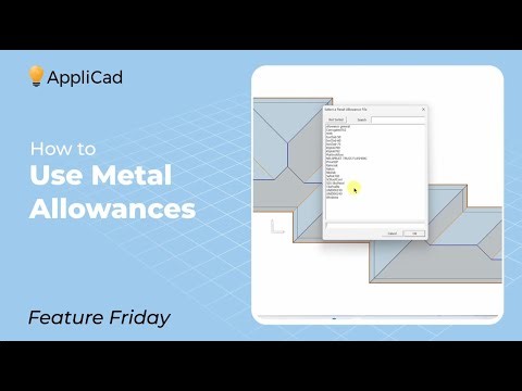 How to Use Metal Allowances – AppliCad Roof Wizard Feature Friday