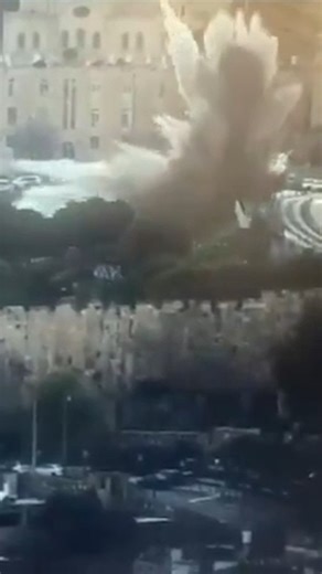 Old city of Jerusalem hit