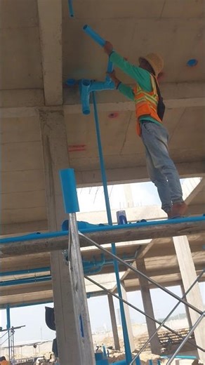 waste pipe installation