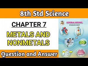 metals and nonmetals class 8 questions and answers | science chapter 7 exercise pdf notes in hindi