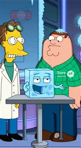 Scientist & Peter Face Frozen Insults😂❄️ | sora 2 | #shorts #ai #sora #simpsons #familyguy #aivideo