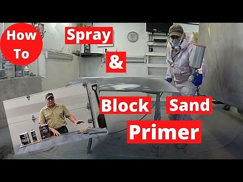 Spray High Build Primer & Block Sand with Guide Coat