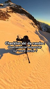 CHECKLIST MATÉRIEL DE SKI DE RANDO ⛷️ Découvrez notre checklist de matériel pour vos sorties de ski de rando. Le guide et les listes complètes sont disponibles sur notre blog Montania Sport ! ❄️ ⚠️ Le matériel indiqué dans cette vidéo s’apparente à une sortie de ski de rando en journée, sans passages techniques ou de progression sur glacier. Il convient d’adapter le matériel selon votre expérience, votre niveau et le parcours choisi 🙂 #montaniasport #skiderando #checklist #ski #hiver | Montania