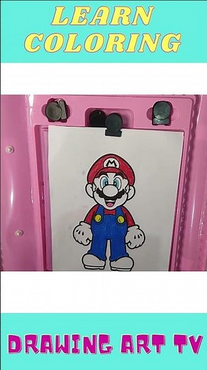 how draw super mario | the super mario coloring for kids