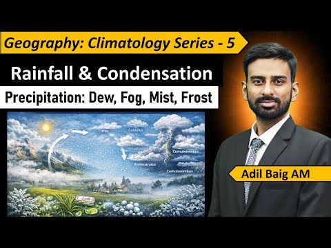 Geography Series 5 | Rainfall, Precipitation, Humidity, Clouds, Mist, fog | Climatology | Adil Baig