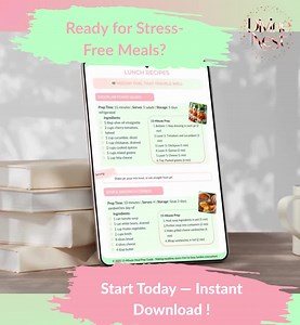 Easy Meal Prep Planner | 15-minute Recipes | Digital Meal Planning Guide | Printable Grocery Lists | Weekly Prep System | Instant Download - Etsy Canada