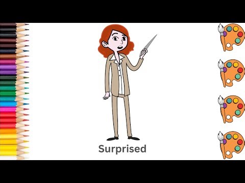 Surprised - Sketch Art and Paint | Step by step tutorial | Pencil to Palette