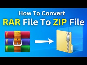 How To Convert RAR File To ZIP File In Windows PC / Laptop | Convert RAR File To ZIP File (2024)