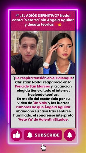 Nodal canta "Vete Ya" en Aguascalientes: ¿Indirecta para Ángela?