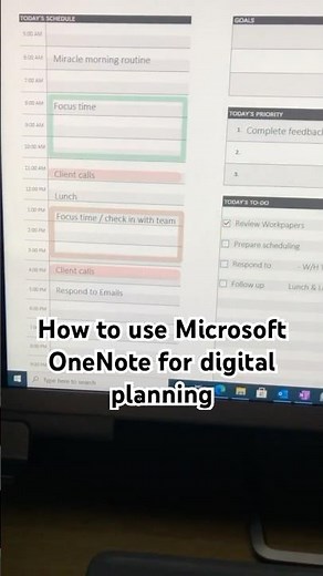 How to use Microsoft OneNote for digital planning
