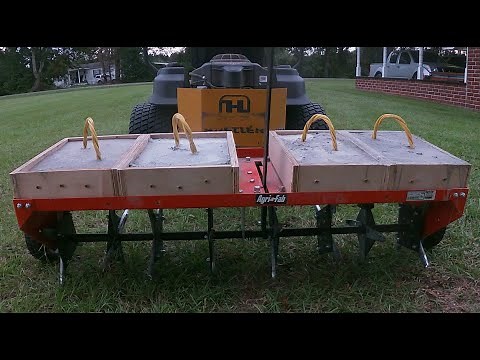 Agri-Fab 48-in Plug Lawn Aerator Test