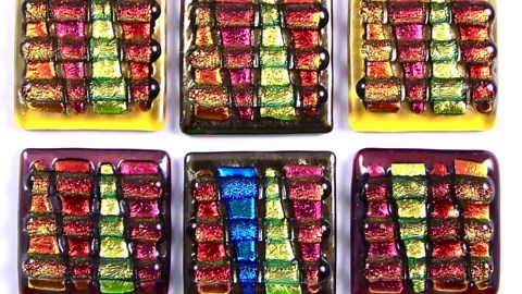 Dichroic Glass Knob - Drawer Pull Cabinet Handle - Mosaic 1" / 25mm - Round Turquoise Green Teal Clear Blue Custom Made Fused Kitchen Bath - Etsy