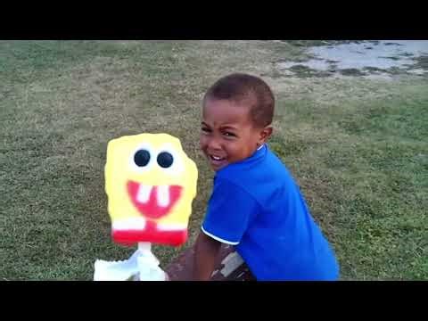 KID SCARED OF SPONGEBOB ICECREAM POPSICLE PRANK GONE WRONG (REUPLOADED)