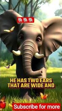 elephant poem for kids #poem #rhymes #elephant