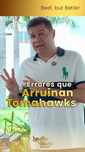 1.1K views · 620 reactions | ¿Quieres arruinar un buen Tomahawk? Comete uno de estos errores.  No atemperas, lo echas frío.  Usas mal el fuego.  Y encima… lo cortas antes de tiempo. En este video te explico los 3 errores más comunes que pueden convertir un corte premium en una decepción total. ▶️ Si ya pagaste por un Tomahawk, mínimo que te quede brutal. Dale play. | Alex Montiel Meat Master | Facebook