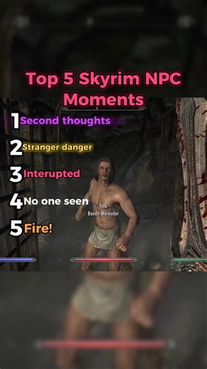 Top 5 Skyrim NPC moments 😭🤣