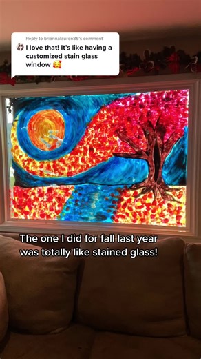 Window Painting with Acrylic Paint: Stained Glass Art